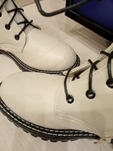 AIYUQI-Botas cortas de cuero genuino para mujer, botines de lana cálidos y antideslizantes, para estudiantes, para invierno, 2021