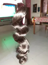 Vallbest-extensiones de cabello humano Remy ondulado mechones de pelo Natural brasileño negro, 1/3/4 unids/lote, 100%