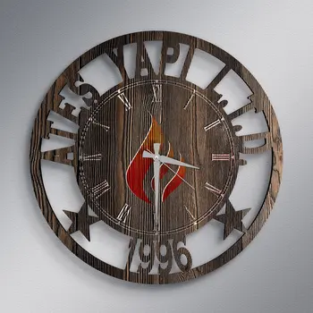 

Companies With Custom Logo Wooden Promotional Wall Clock (10-50-100 PCs)-A5