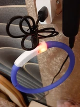 Collares de luz LED para perros de compañía, collares luminosos recargables y parpadeantes para perros de noche, Collar luminoso USB, decoración para el cuello que brillan en la oscuridad