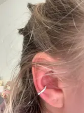 Pendientes de Clip de cristal coreanos para mujer, pendientes de circonia sin agujero, joyería falsa, aretes de un solo Clip para hueso del oído, aretes Kolczyki