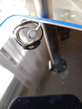 Anillo de compromiso de oro blanco con forma de Luna para mujer y hombre, anillos que se abren ajustables, joyería de lujo