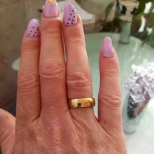 Letdiffy-anillo de boda de acero inoxidable para hombre y mujer, sortija lisa de oro, 2/4/6/8mm, joyería