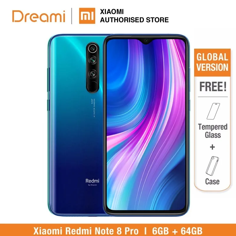  Global Version Xiaomi Redmi Note 8 PRO 64GB ROM 6GB RAM (LATEST ARRIVAL) note8 pro