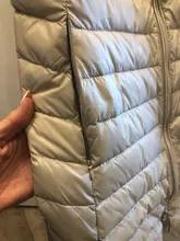 SEDUTMO-Chaqueta de plumón de talla grande 3XL para mujer, chaleco con capucha largo ultraligero, abrigo informal, Parkas delgadas ED913
