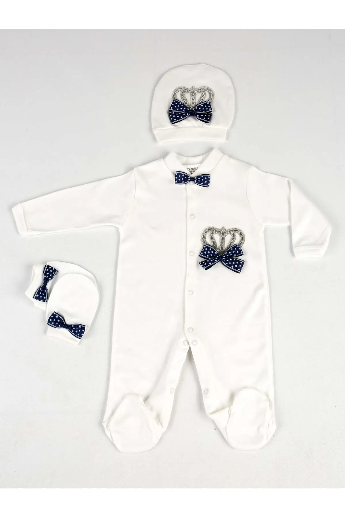 

White King PCs set Male Baby Rompers
