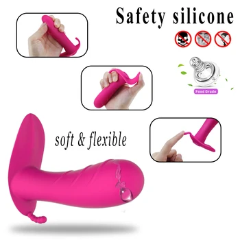 Wireless Remote Control Panties Vibrator for Woman Invisible Wearable G Spot Clitoris Stimulate Anal Plug Adult Sex Toys 18+ 3