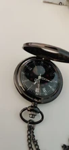 Pocketwatch negro Vintage CharmUnisex para hombre y mujer, Número romano de moda de cuarzo Steampunk, reloj de bolsillo, collar con colgante para hombre con cadena