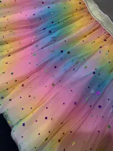 Faldas de tutú con estampado de estrellas para niñas y mujeres, faldas de Princesa con degradado para fiesta de baile y Ballet