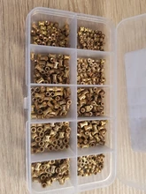 Juego de tuercas de inyección de cobre, M2 x L-3.5, M2.5 x L-3.5, M3 x L-4.2(OD), 200/500 Uds.