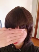 Bob Wig Short Alororo Black Natural Synthetic Straight Women for High-Temperature Fibre-Daily-Available