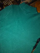 Women Sweater Pullovers Knitted Turtleneck Long-Sleeve Elasticity Streetwear-Top Multicolor