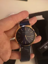 Ins-Reloj de pulsera de cuarzo japonés para mujer, accesorio de marca, resistente al agua, de oro rosa, sencillo, de acero inoxidable, 1 Juego