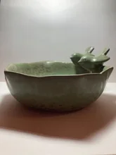 Birth-Feeder Garden-Decor Baths Ceramic Finish Aquarium Retro