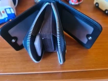 WILLIAMPOLO corto de alta calidad bolsa de la cremallera bolsa de 13 titulares de la tarjeta de conductor es Conjunto de licencia bolsa tarjeta bancaria pl175112