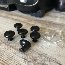 PQB-tiradores para mobiliario Pomos y tiradores de armario, manijas cajón de cocina, tiradores de armario, pomos de armario, color negro