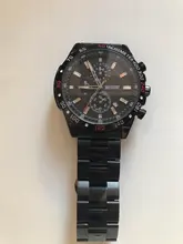 Belushi-Reloj de pulsera de lujo para hombre, cronógrafo de cuarzo, de acero inoxidable, Original