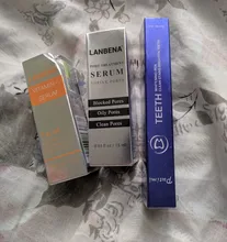 LANBENA-suero facial con vitamina C, ácido hialurónico, acné hidratante de blanqueamiento, para el cuidado de la piel tratamiento reparador, suero para arrugas antienvejecimiento