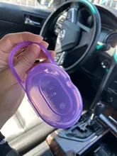 Caja de chupete sólido para bebé, contenedor de chupete, caja de almacenamiento de viaje, Soporte seguro, caja de plástico PP, 1 Uds.