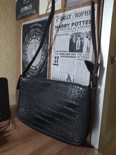 Bolsas de mensajero de hombro con patrón de cocodrilo Retro para mujer, bolsos de mano Vintage, bandoleras lisas informales, bolso cruzado