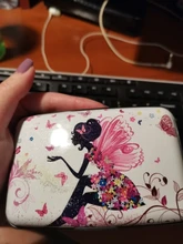 Caja de tarjetas de visita antirrobo RFID con impresión en Color a la moda para mujer, tarjetero con bolsillo para tarjetas de crédito, tarjetero de aluminio resistente al agua