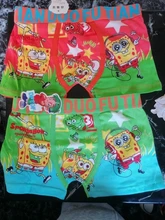 2 unids/set niños de dibujos animados ropa interior suave y transpirable bragas chico boxeador 3-11T bebé bragas dibujos animados de esponja Panty bragas ropa interior