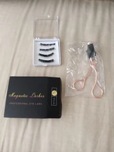 LEKOFO-pestañas postizas magnéticas 8D, conjunto de 5 pestañas de visón gruesas de imitación, magnéticas, naturales, pinzas, 2 pares