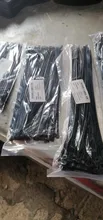 Sujetacables de nailon de 100mm, 150mm, 200mm, 250mm, 300mm, color blanco y negro, Cable de bloqueo automático, tirantes de alambre, venta al por mayor