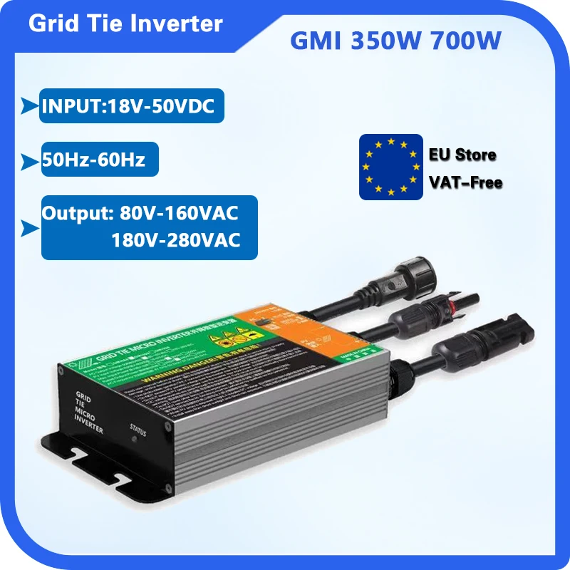 350W 700W Mppt Solar Pv Grid Tie Micro Inverter Serie Gmi Input 26V-46V Dc Output 110V-240V 65