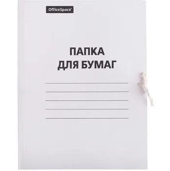 

Folder for papers with strings officespace White 320g/m2