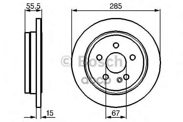 Тормозной Диск 0986478469 Bosch арт. 0986478469