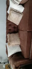 Pillowcase Cover Sofa-Decorative Bedroom Soft-Fur Plush Living-Room 43x43cm New