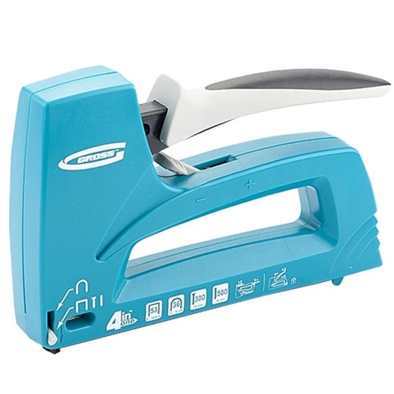 Степлер механический GROSS 41005 (Тип скобы 36/53/300/500, ширина скобы 8-14 мм, регулировка силы удара)