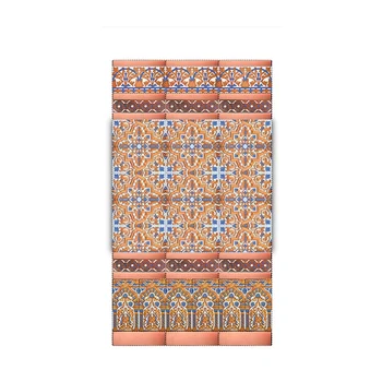 

Socket tile craftsmen embossed. Measurement of this composition: 0,84X1,50 meters from height.
