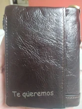 KAVIS-cartera de cuero de vaca genuino para hombre, billetera con grabado gratis Rfid, monedero, PORTFOLIO para hombre, Portomonee, Walet pequeño