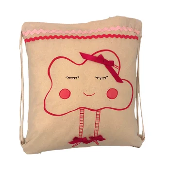 

MAXI NONA cotton baby backpack. Children's backpack hand-painted pink cloud for girls. ORIGINAL Christmas gift