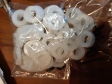 Arandela plana de plástico y nailon blanco y negro, espaciador plano, sellos de aislamiento, anillo de junta, M2, M2.5, M3 M4 M5 M6 M8 M10 M12, M14, M16, M18, M20