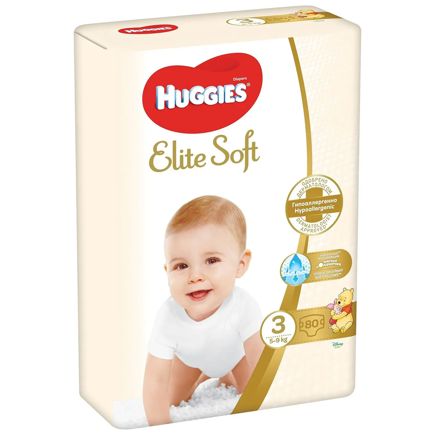 Huggies Elite Soft diapers 1 (3-5 kg) 84 pcs, Distributes, diapers