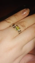 Tamaño 6-10 una vez sobre un anillo de tiempo la nieve blanco minimalista verde Chapado en cristales anillo de compromiso para las mujeres