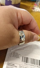 LOREDANA de Moda hombre 316L material Acero titanio simple Superficie suave cómodo dentro y fuera de arco reflectante anillo