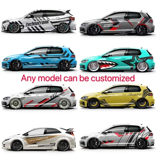 Applicable To Volkswagen Golf 6 7 Modified Decorative Sticker New Polo Body  Waist Line Shangku Gti Side Skirt Pull Car Sticker - Car Stickers -  AliExpress