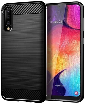 

Case Samsung Galaxy A50 (Galaxy A30s, A50S) color Black (Black), carbon series, caseport