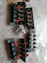 2 uds 6 uds 10 Uds 2 3 4 conector de posiciones Terminal Push en Jack carga de 4 polos de altavoz de Audio enchufe de terminales hembra Clip