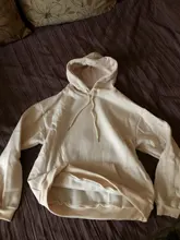 Loose Pullover Hoodies Long-Sleeve Harajuku Blue Green Women Tops Solid Casual Velvet