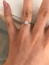 Anillo de circonia cúbica blanca para mujer, sortija, Zirconia, circonita, zirconita, circón, color blanco, estilo moderno, 2020