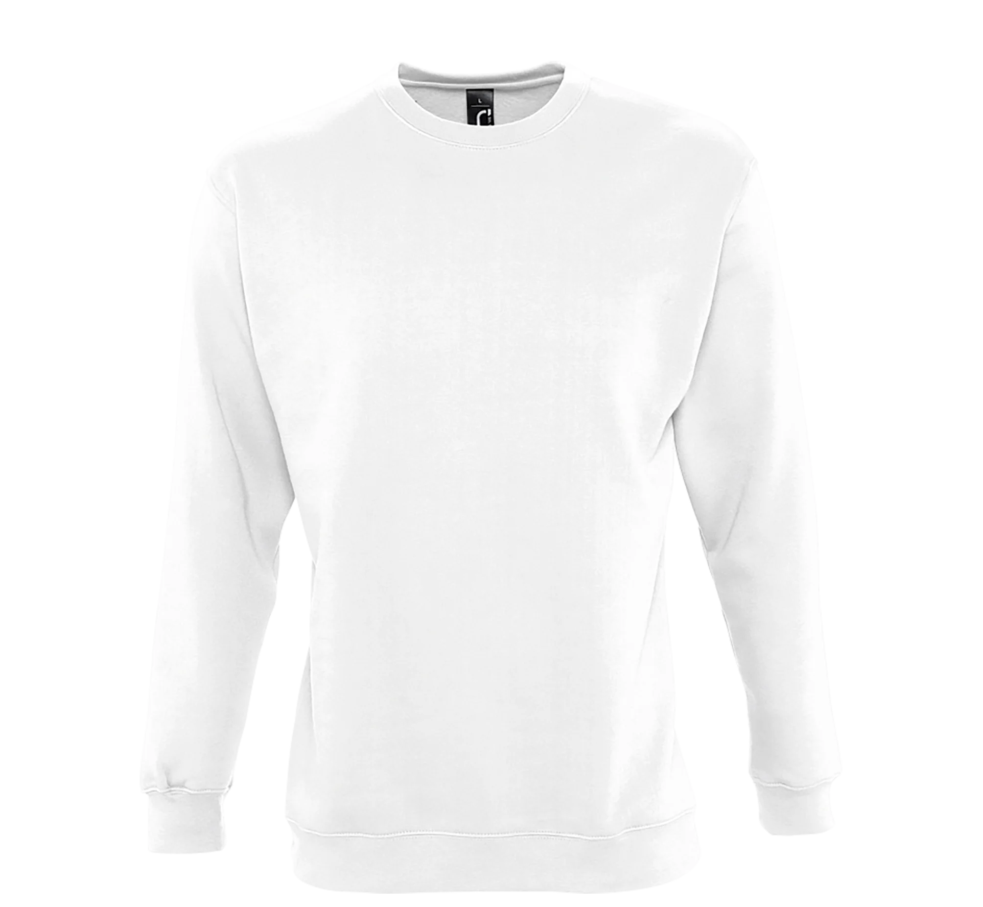 Felpa A Maniche Lunghe Unisex Sols-New Suprema-Girocollo-Polsini Attillati-Uomo E Donna-Autunno-Inverno