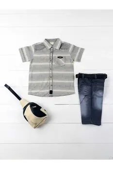 

Gray Male Child 4 PCs Set