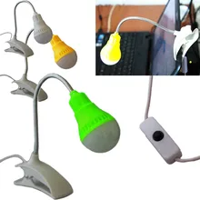 LED LIGHT LAMP WITH CLIP FOR LAPTOP PC READING USB FLEXIBLE ADJUSTABLE