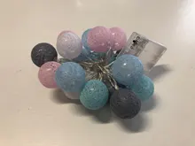 Cotton Balls Lights Lighting-Decoration Led-Fairy-Garland Leds Bedroom Holiday Christmas-Party