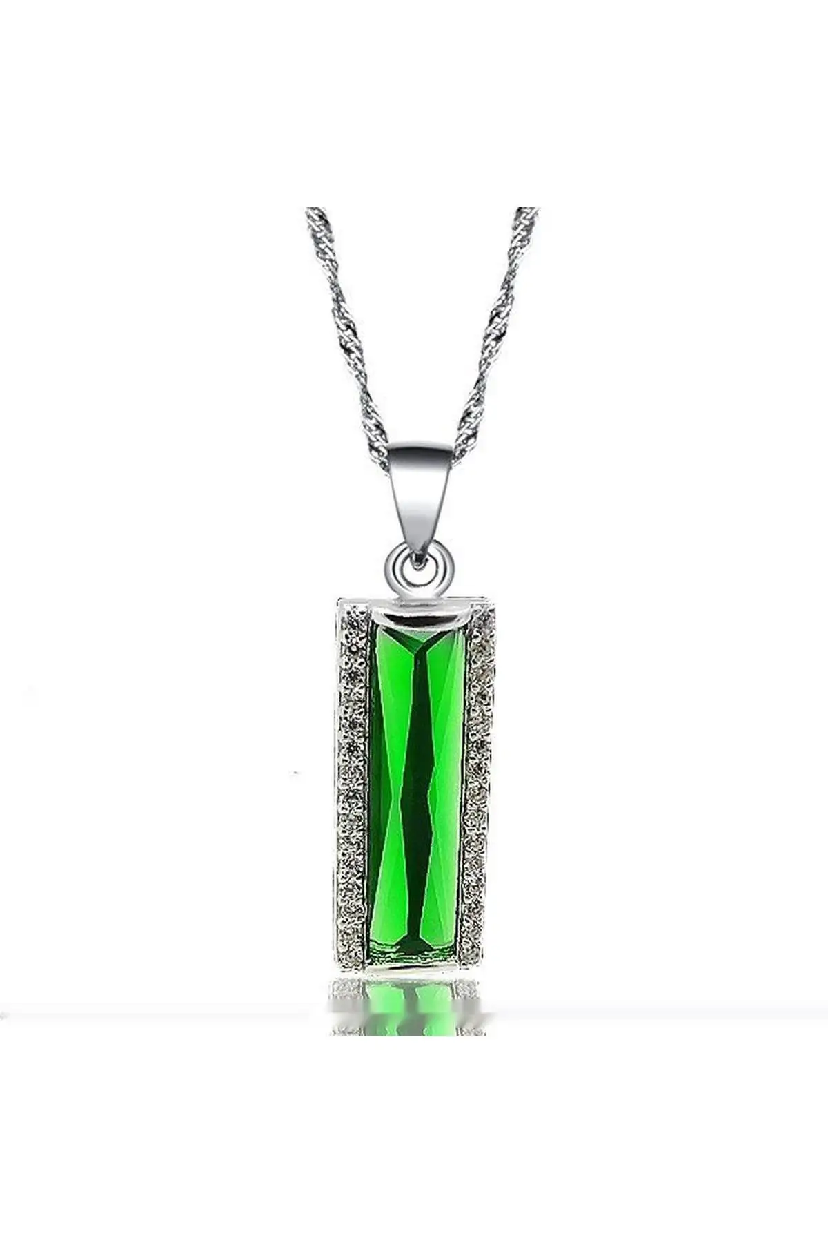 

Silver Zircon Stone Women Necklace